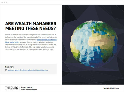 content maturity wealth managers